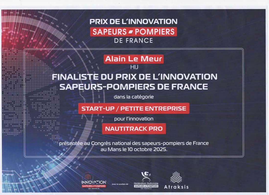 Finaliste au prix de l'innovation Sapeurs Pompiers de France 2025